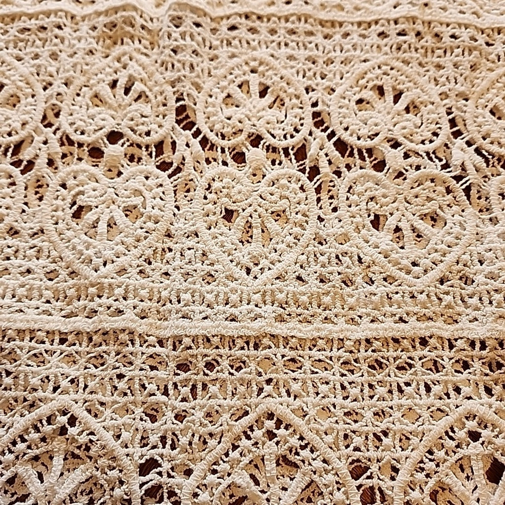 Asha Women's Crochet Boho Swim Cover Up Fits Size S/M - Picture 3 of 6
